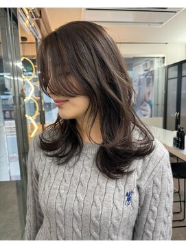 ラ キング(LA KING) アッシュグレー×レイヤーロング