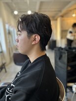 ソイクフ 高田馬場店(SOY-KUFU)&nbsp;MEN'S HAIRマッシュパーマアッシュブラックウルフ