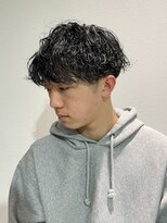 ゴーズゴードットビー 吉祥寺(go s go .b)&nbsp;波巻きパーマ/メンズカット/メンズパーマ/センターパート