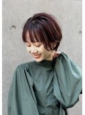 大人可愛いショートボブ×パーマ【銀座/有楽町】30代40代50代