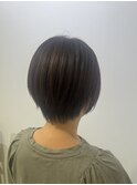 20代30代40代前下がりショート小顔補正立体カット