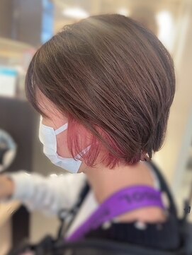 ヘアメイク クリア 本店(hair+make CLEAR) ブラウン×フェイスフレーミング/インナーカラー/30代40代50代