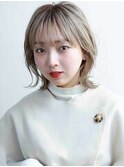 大人かわいいルーズボブ