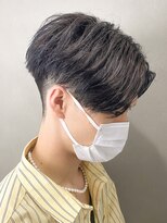 センターパート/ニュアンスパーマ/韓国/フェーザーパーマ/眉毛
