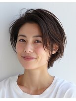 ルシードスタイル アウラ 松戸市五香(LUCIDO STYLE Aura) うる艶サラサラショート【松戸#五香#白髪染め#カラー#髪質改善】