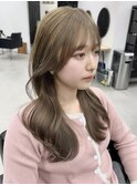 ★デジタルパーマミニウルフチェリーブラウンホワイトグレージュ
