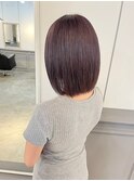 ミディアム/ボブ/カット/バイオレットカラー/高松