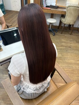 ヘアリゾート リノ(Hair resort Lino) ミネコラトリートメント×ピンクカラー