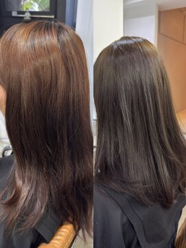 メモリーズ 表参道(Memories) 20代30代オリーブグレージュ×レイヤーカットでお洒落に可愛く