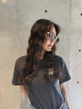 ロング重ためパーマウルフレイヤー