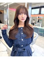 ロンドルーチェ 心斎橋(Lond luce)&nbsp;ダークアッシュ/ミディアムレイヤーカット［髪質改善/縮毛矯正］