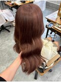 ハイライトバレイヤージュダブルカラーケアブリーチ20代30代