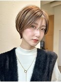＜30.40.50代＞大人似合わせショートx透明感カラー