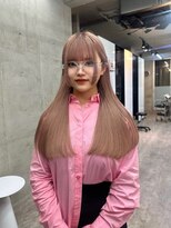 バド(bado)&nbsp;ピンクベージュ／レイヤーカット／ケアブリーチ/本町