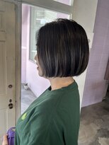 ボボヘアー(BOBO hair) ミニボブ×ハイライト