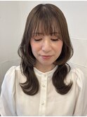 暗過ぎない大人つやカラー×ミディアムヘア