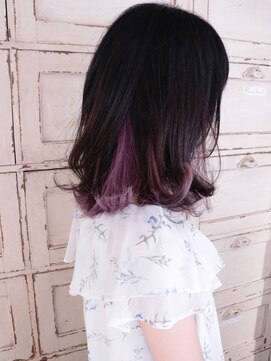 ロリム(RorriM) インナーカラー　ラベンダーピンク　ダブルカラー