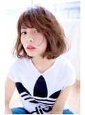 giinii横浜 藤田 マニッシュ☆ネイビーカラーフレンチボブ 横浜