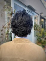 ダマーニ 表参道(DAMANI)&nbsp;かき上げ ショートレイヤースタイル　七三オールバック