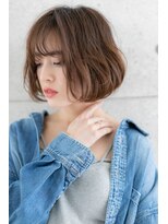 ヘアアンドビューティー ミック(Hair & Beauty miq) Aラインで小顔見せ*くせ毛風カールラブカジュアルエアリーボブ