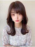 eri ヨシンモリ エギョモリ 韓国ヘアシースルーバングミディアム