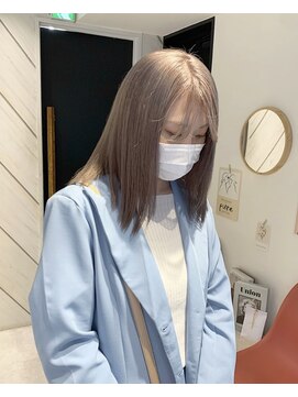 ソワンドゥブレス 瓜破店(soin de brace) 【辻快樹】ケアブリーチ/ミルクティーグレージュ