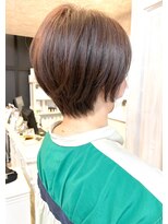 キャアリー(Caary)&nbsp;福山市美容室Caary人気ピンクブラウンサッパリショート