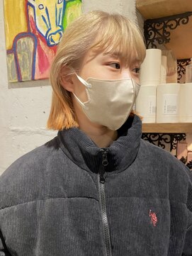 ノラ ヘアーサロン(NORA HAIR SALON) ボブ×オレンジエンドカラー