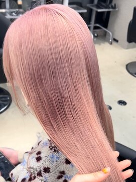 ペレ 栄店(PELE) 斜めバング/グレージュカラー/デザインカラー/栄/名駅