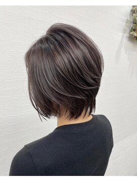 ハクバイジェービー 稲毛(hak by jb) 前髪/マチルダボブ/ピンクベージュ/インナーグレージュ[稲毛駅]