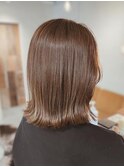 ツヤ髪/キャラメルブラウン/外ハネ/大人かわいい【元町/石川町】