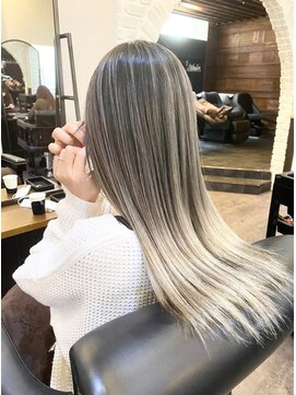 ルクスバイアフィナー(Luxo by Afinar) エアタッチバレイヤージュ/ホワイトシルバーグレージュ/ブリーチ