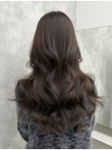 アッシュグレーレイヤーカットアッシュ20代30代40代韓国ヘア艶髪