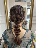 セット アンド バイ ルゥーダ 品川駅前店(SET and..by Rouxda.)&nbsp;ローポニーアレンジ