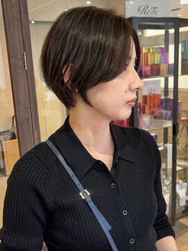 ソイデュエ 梅田(soi due) オリーブグレージュ　ハンサムショート