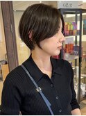 オリーブグレージュ ハンサムショート