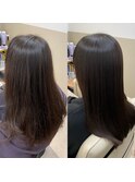 【美髪矯正で作る艶髪】憧れの艶髪ロングヘアに