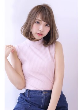 オーロ 西大寺店(ORO) フェミニンベージュボブ