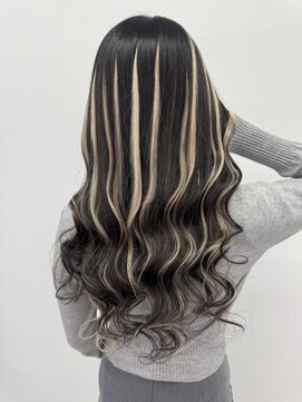 ロサ ファイブヘアー(Rosa..5Hair) 地毛が長い方でもできる！エクステハイライト♪