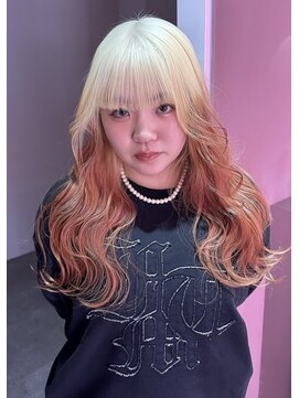 ダズリングディア(Dazzling Deer) オレンジ/ルーツカラー/抜きっぱなしブロンド/美髪