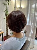 ショートボブ/ショート/くせ毛を活かす