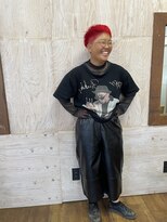 ヘアーラボ ノッシュ 唐人町店(Hair Labo Nosh)&nbsp;【Nosh】ベリーショート×ベリーレッド