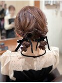 お団子ツイン/ヘアアレンジ