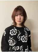 ハッシュカット ミディアムレイヤー フェイスレイヤー