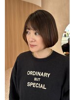 オン キャナルシティ博多前店(on) 髪ドクター吉井/レイヤーボブ/チョコレートブラウン/40代50代