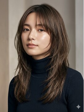 セルンティーヘアー(CERNE tie hair) セミロングスタイル