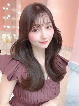 ルイ(LOUIS) 【LOUIS】ブリーチなしで叶うミルクティーチョコレート　前髪