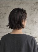 船橋/黒髪/切りっぱなしショートボブ