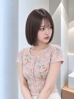 フォト 新宿三丁目(foto)&nbsp;髪質改善縮毛矯正地毛風ストレート切りっぱなしボブ