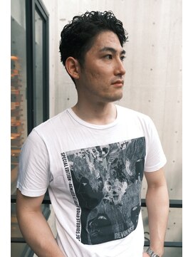 ブークル(boucle) ベリーショートパーマ　社会人パーマ　オールバックパーマ